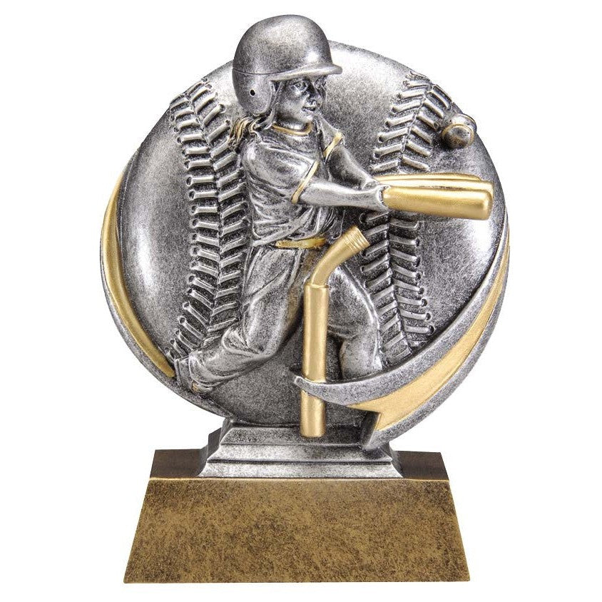 Young Girl Baseball Sculpture Award