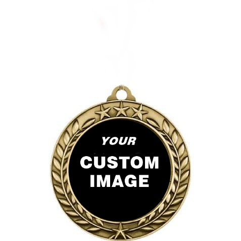 2 3/4" - Wreath Antique Medallion - CUSTOMIZE IT!